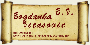 Bogdanka Vitasović vizit kartica